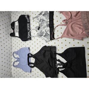 Victorias Secret Pink Lot of 6 XS Sports Bras Bralettes Bra Tops Tanks